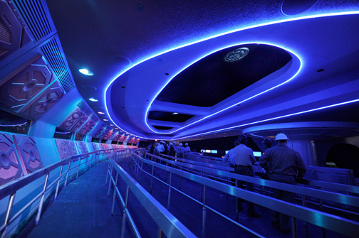 Space Mountain interior 