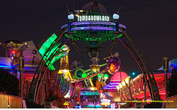 Tomorrowland at night