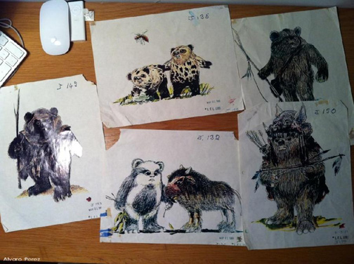 ewok production art