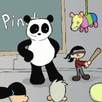 Pinata lessons with Senor Panda and Miyumi by Edward J Grug III